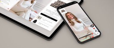 Live video shopping branding for Organista